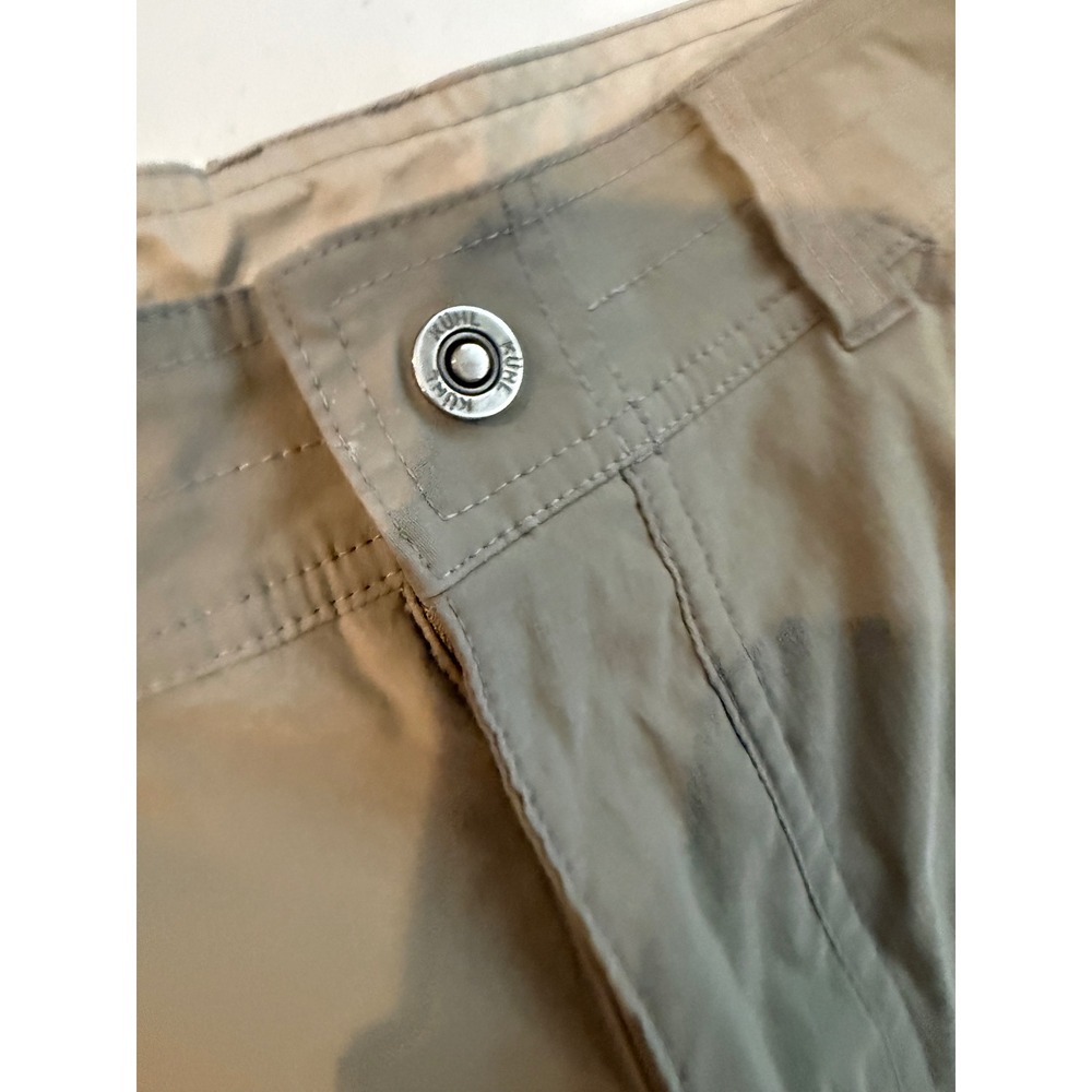 Kuhl Mens Hiking Shorts Green Khaki KÜHL Renegade Shorts Cargo 34 Waist 10 seam - Picture 4 of 16